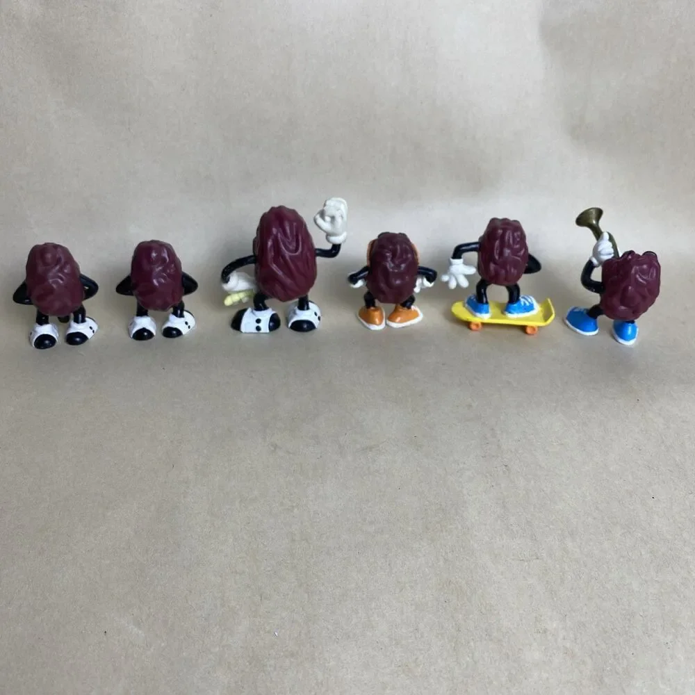 VTG California Raisins Figures Lot‎ of 6 1987 & 1988